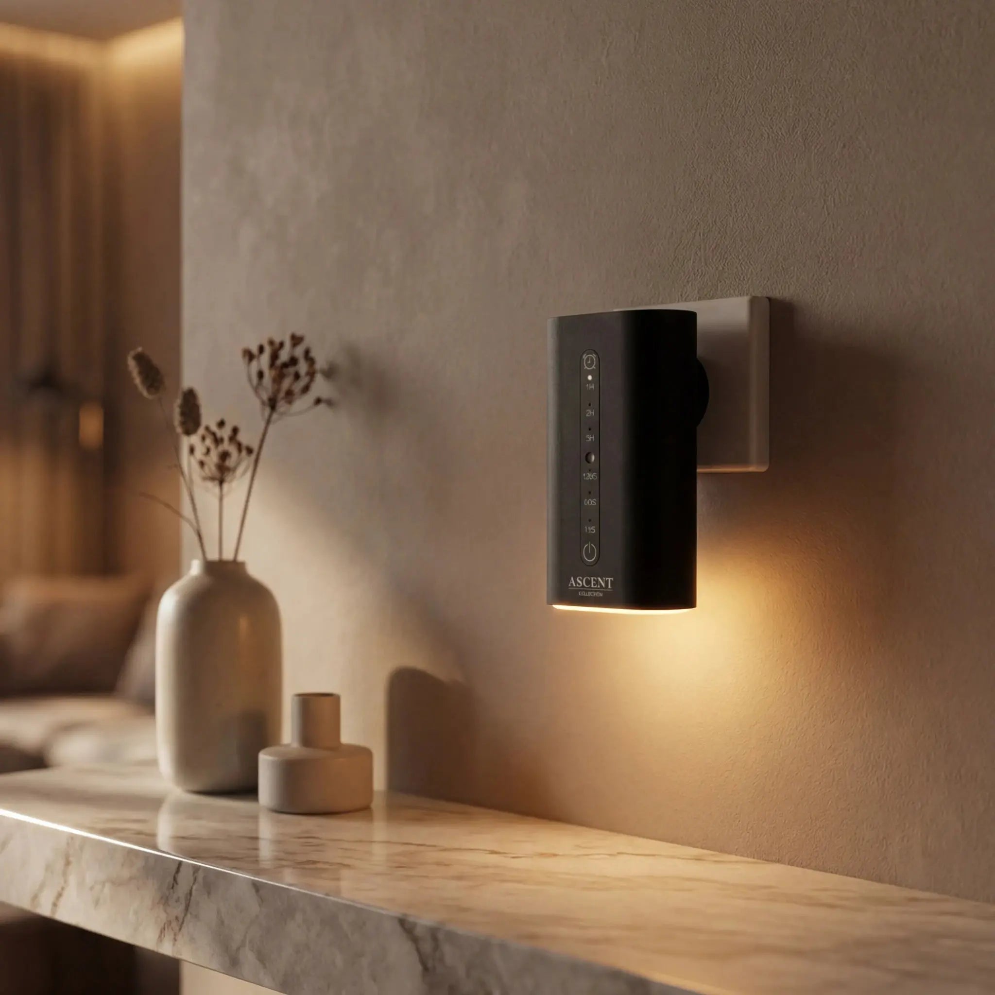 Scent Plug Diffuser in Black — waterless cold air scent diffuser | Ascent Collection